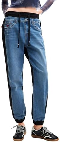 Desigual Womens Contrast Jogger Jeans