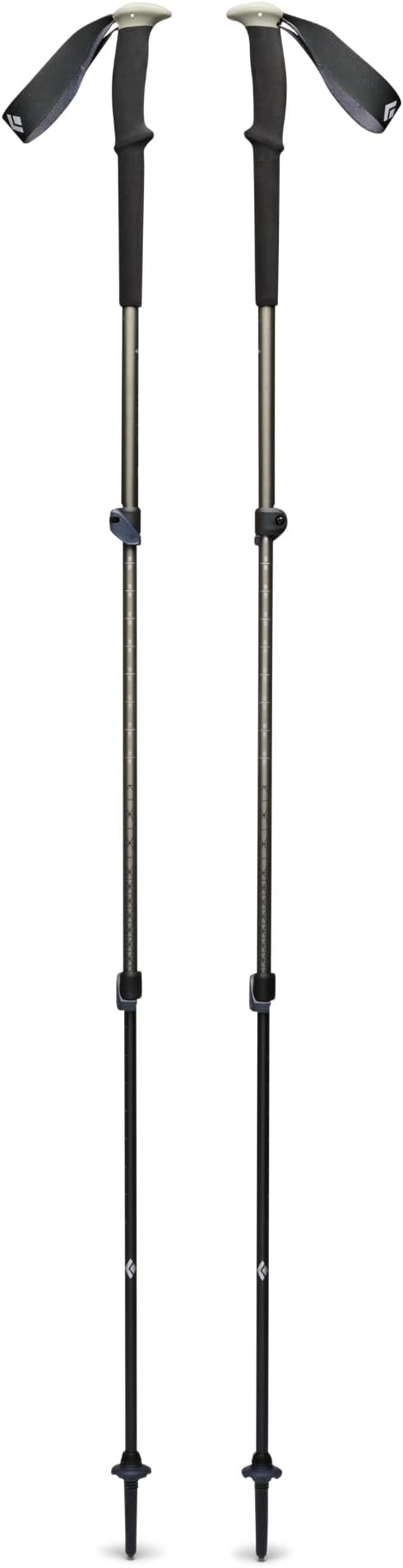 BLACK DIAMOND Trail Trekking Poles Pair | Lightweight Aluminum Hiking Poles | Natural, Cork, or Foam Grips | FlickLock Adjustable Shafts for All-Season Stability